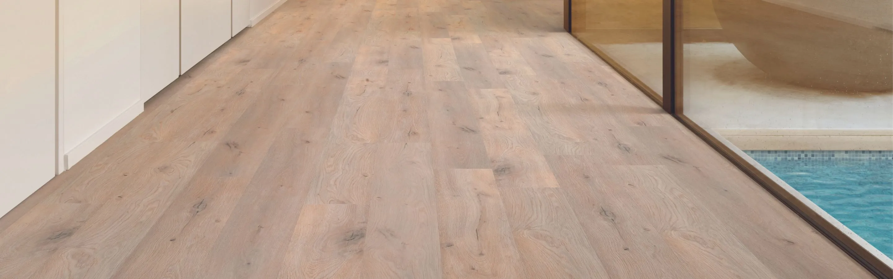 outdoor area with large tree and pool